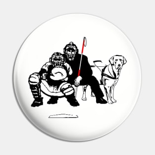 Blind Baseball Umpire Pin