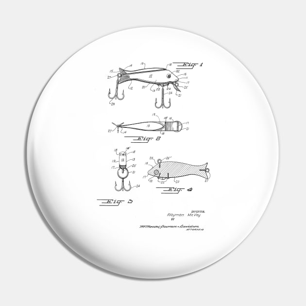 FISHING LURE VINTAGE PATENT DRAWING Pin by skstring