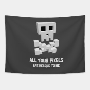 All Your Pixels Are Belong To Me Gaming Tapestry