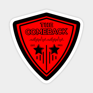 The comeback zac logo pick guitar Magnet