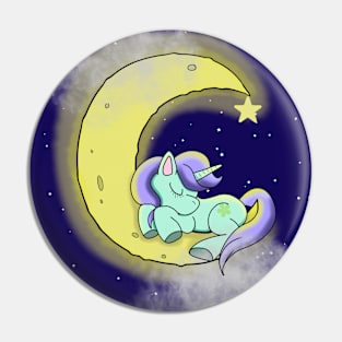 Sleepy Unicorn Pin