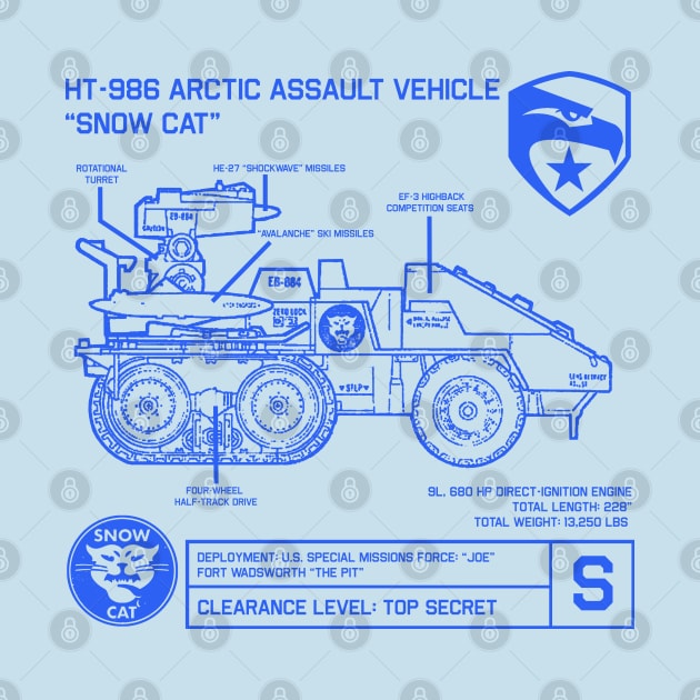 Snow Cat Specs by PopCultureShirts