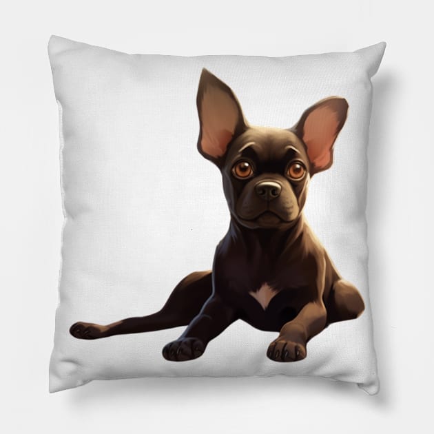 Serene Puppy Serenity Pillow by vk09design