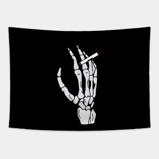 SKELETON HAND SMOKING Tapestry