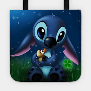 Stitch, four-leaf clover Tote