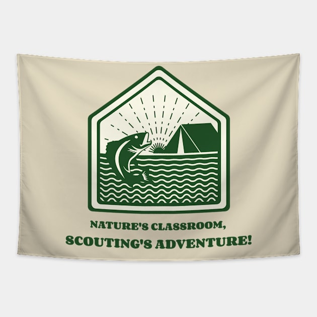 Nature's classroom, Scouting's adventure Tapestry by CheekyClothingGifts