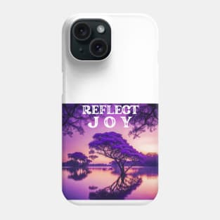 Reflect Joy Serene Jacaranda Sunset Phone Case