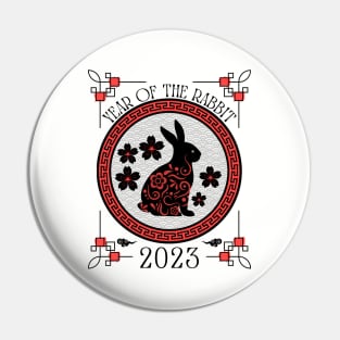 Chinese Happy New Year Of The Rabbit 2023 Pin