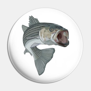 striped bass fishing Pin