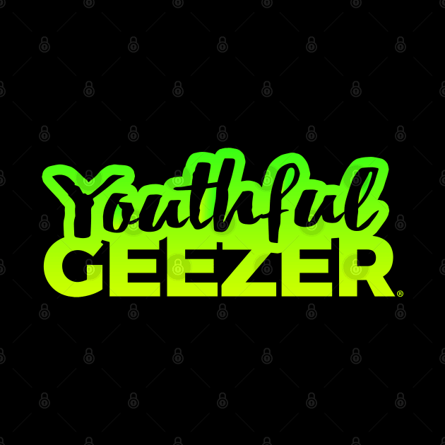 Youthful Geezer Brand Logo Bright Green/Yellow by YouthfulGeezer