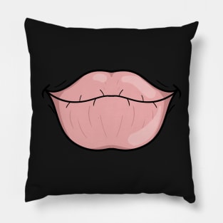 Big Grotesque Lips - Face Mask Pillow