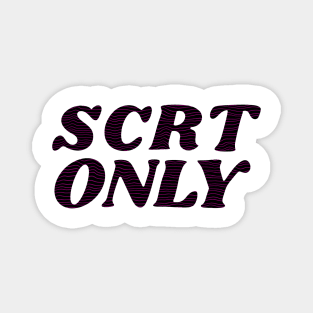 scrt only geometric logo Magnet