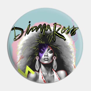 DIANA ROSS 80S RETRO STYLE Pin