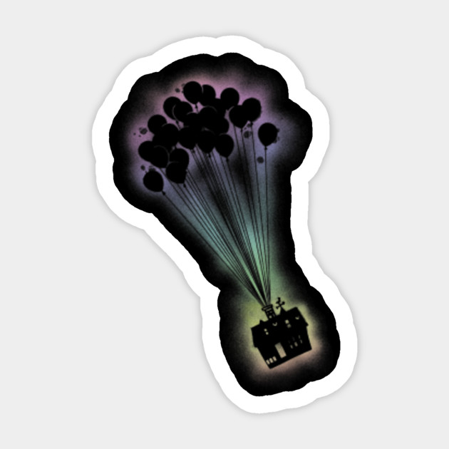 Disney Pixar Up Spray Paint Stencil House Graphic Disney Pixar