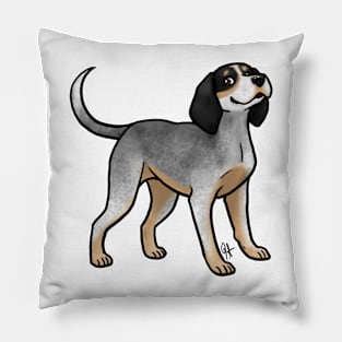 Dog - Bluetick Coonhound - Tick and Tan Pillow