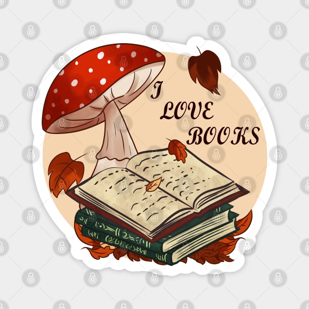 I love books Magnet by Doya