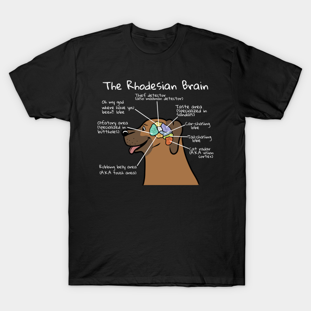 Discover Rhodesian Ridgeback Brain Anatomy - Rhodesian Ridgeback - T-Shirt