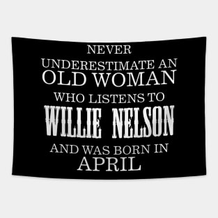 NEVER UNDERESTIMATE AN OLD WOMAN Tapestry