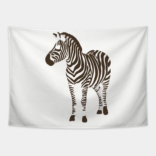 Minimalist Zebra Block Colors Tapestry