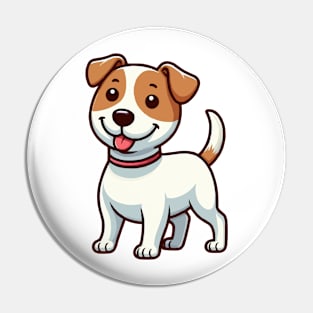 Jack Russell Terrier Cute Cartoon Pin