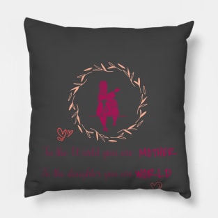 Mother Daughter T-shirt Pillow