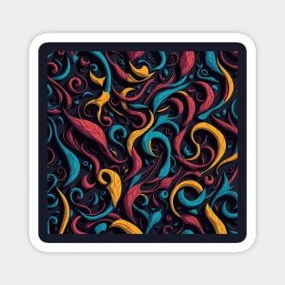 Abstract Pattern Nature Magnet