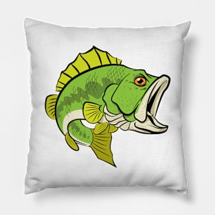 Largemouth Bass Strike Pillow