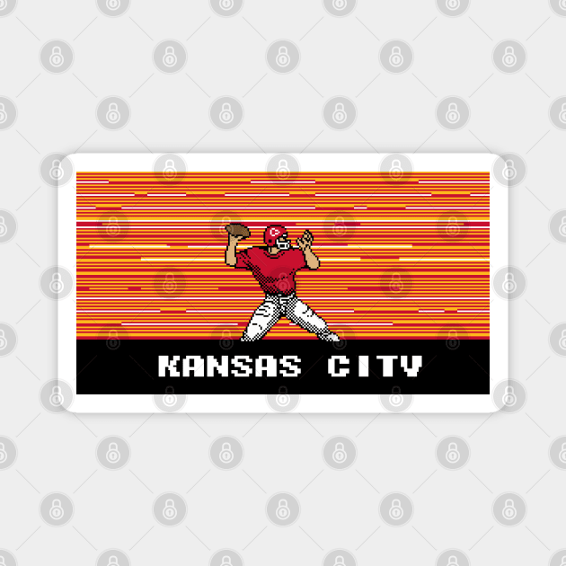 8-Bit Quarterback - Kansas City Magnet by The Pixel League