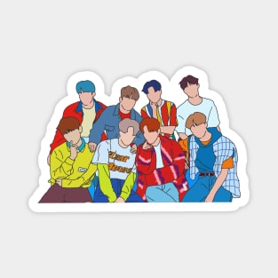 Ateez Treasure Ep.3: One to All Lineart Magnet