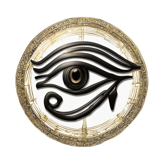 Eye of Horus Gold Shadow Silhouette Anime Style Collection No. 221 by cornelliusy