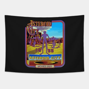 Vintage Alien asteroid city Cool Space Movies 2023 Tapestry