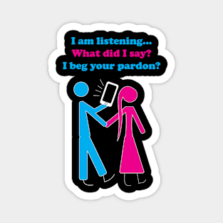 Funny Texting and Walking Partners Magnet