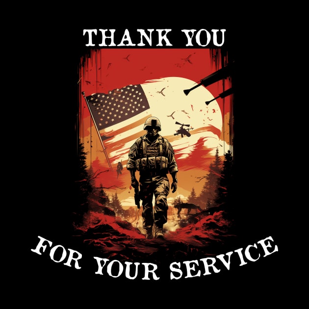 Thank You For Your Service Happy Veterans Day by Pro Design 501