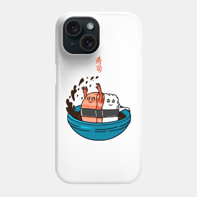 Have Fun Salmon Sushi Phone Case by Kimprut