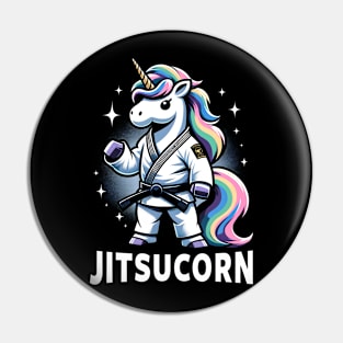 Jiu Jitsu Unicorn Jitsucorn Funny Jiu Jitsu Pin