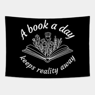 A book a day keeps reality away Tapestry