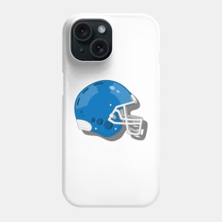 Blue Football Helmet Phone Case