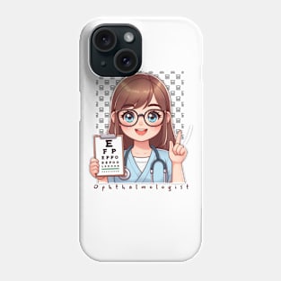 Cute Ophthalmologist lady,brafdesign Phone Case