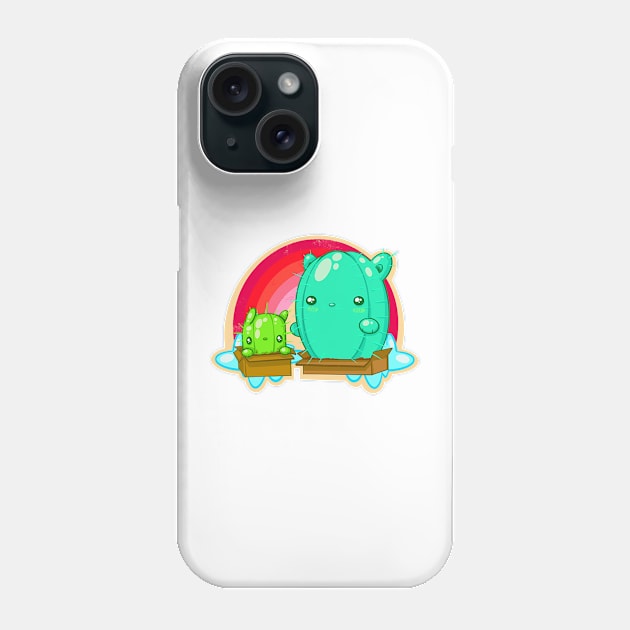 cat us - Cactus Cat Phone Case by oemsanex