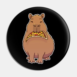 Capybara Supreme Pizza Pin