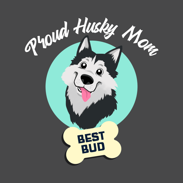 dog mom, proud husky mom, husky, dog mom gift by Jess B Prints