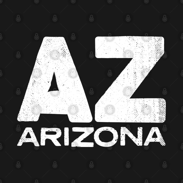 AZ Arizona State Vintage Typography by Commykaze