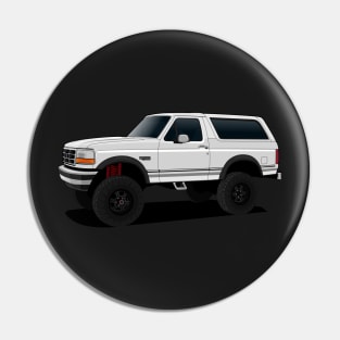 Bronco White Pin