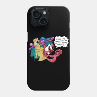 Cartoon Bear's Big Question Phone Case