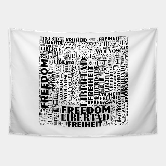 freedom - educate, learn, teach values - human right Tapestry by JPS-CREATIONS