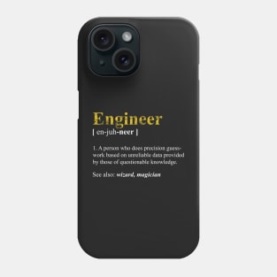 Engineer Tech Support Definition Shirt Funny Computer Nerd Meaning Phone Case