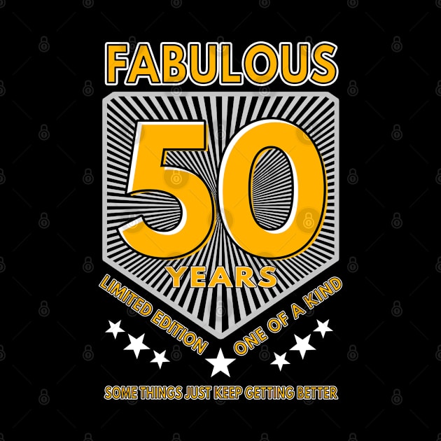 50 and fabulous birthday by Moonsmile Products