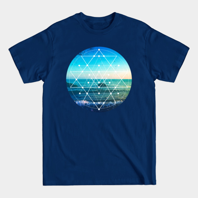 Disover Ocean Sacred Geometry Scenery - Sacred Geometry - T-Shirt