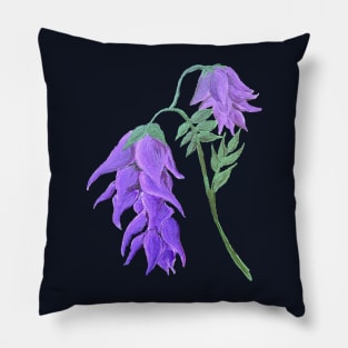 Painted Deathbell Flower Pillow