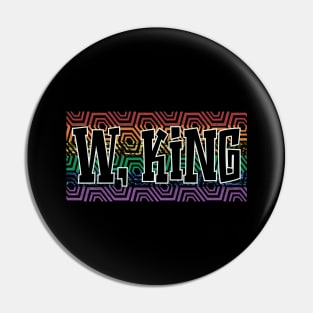 LGBTQ PATTERN USA WILLIAM KING Pin